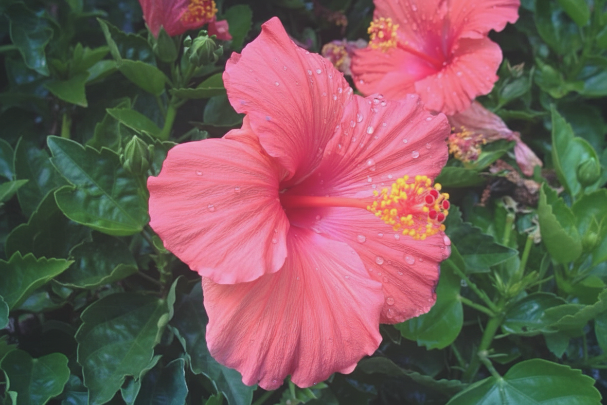 Hibiscus Flower Close-up
